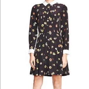 The Kooples Camelia Dots on Silk CDC dress